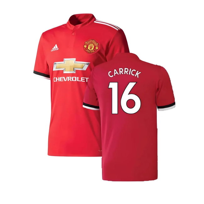 Manchester United 2017-18 Home Shirt ((Excellent) 4-5 Year) (Carrick 16)-SoccerKits Hub | Buy Soccer Jerseys Online